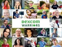 Dexcom warriors logo and warrior family picture