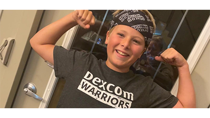 Dexcom Warrior portant une tenue de guerrier