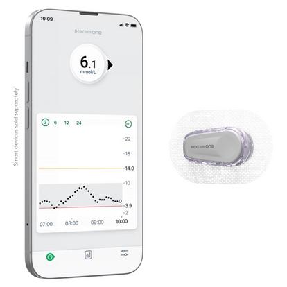 Dexcom ONE glucose monitor for type 1 or type 2 diabetes