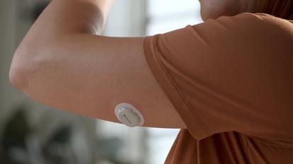 screenshot of applying a sensor on your arm