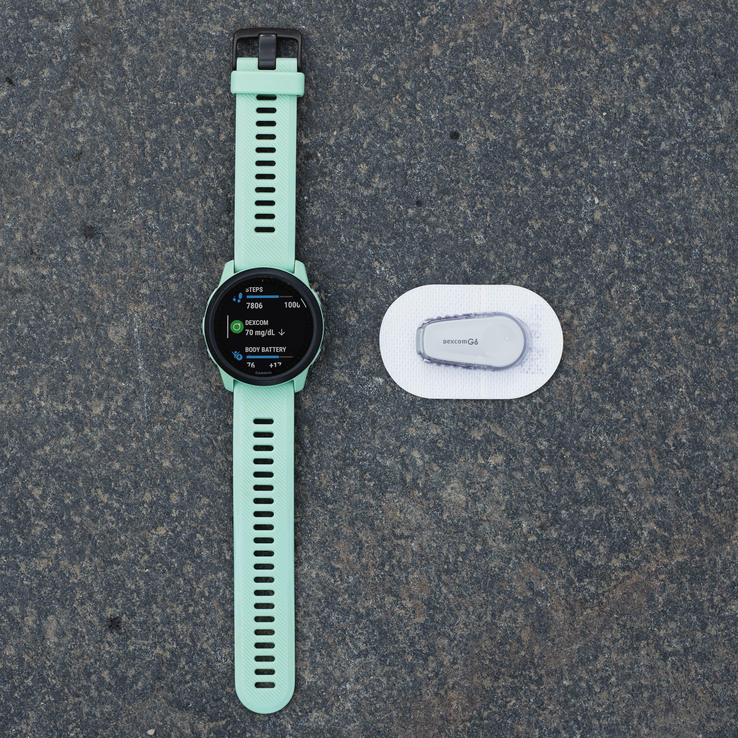 Health data displayed on asmart watch