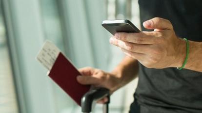 A person holding a passport