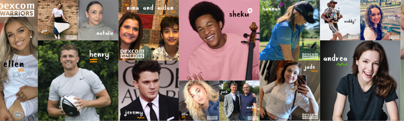 Dexcom Warriors collage