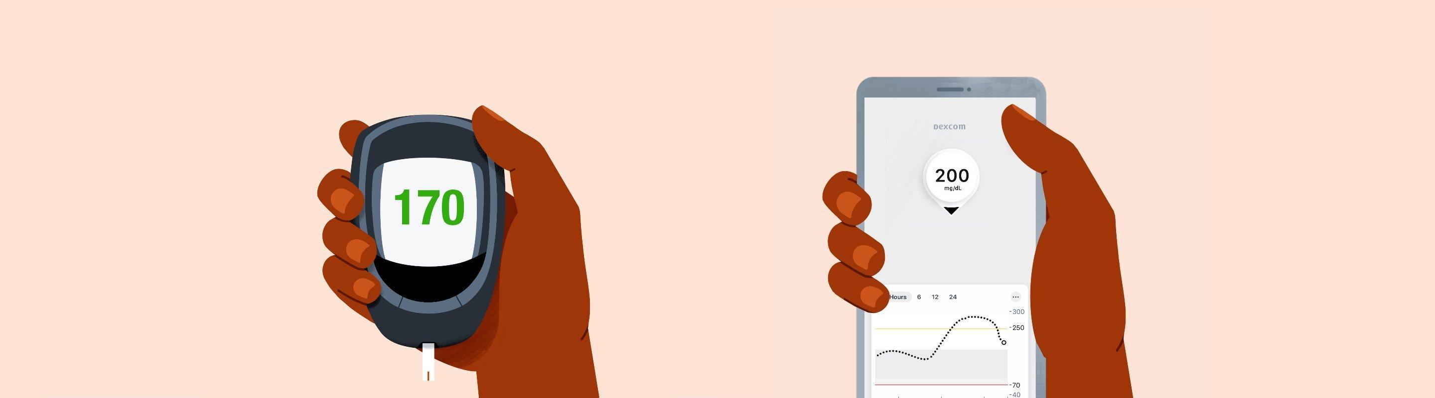 Glucose meter accuracy BGM vs Dexcom CGM