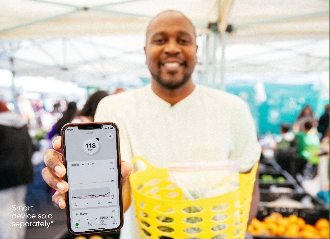 Bryan B can monitor on his smartphone how food and exercise impacts his glucose numbers