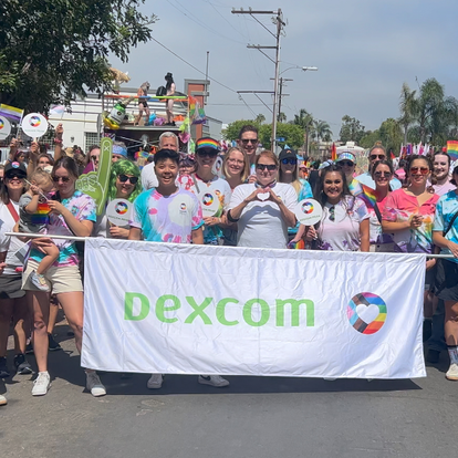 group of employees during a team walk