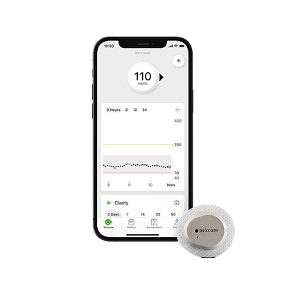 Dexcom G7 CGM device with sensor