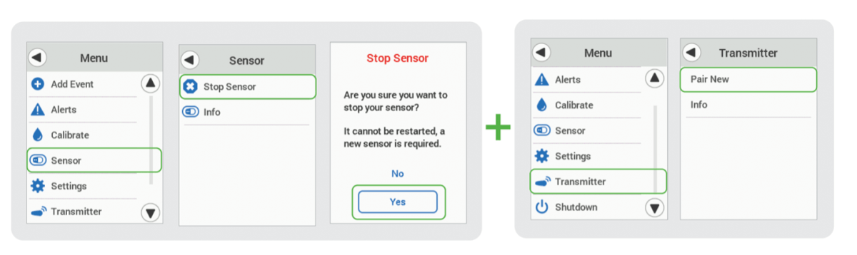 How do I replace the Dexcom G6 transmitter?