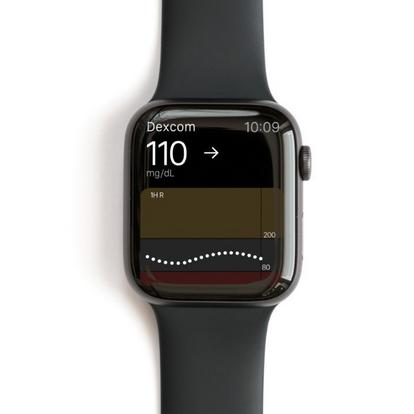 Dexcom G6 displays diabetes insights on your smart watch