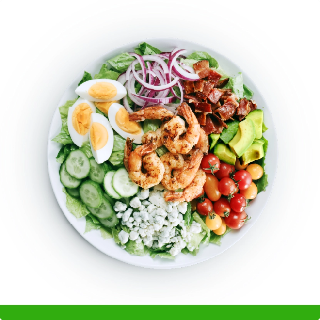 plate of variety of healthy food