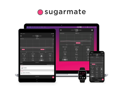 sugarmate dashboard on multiple device screens