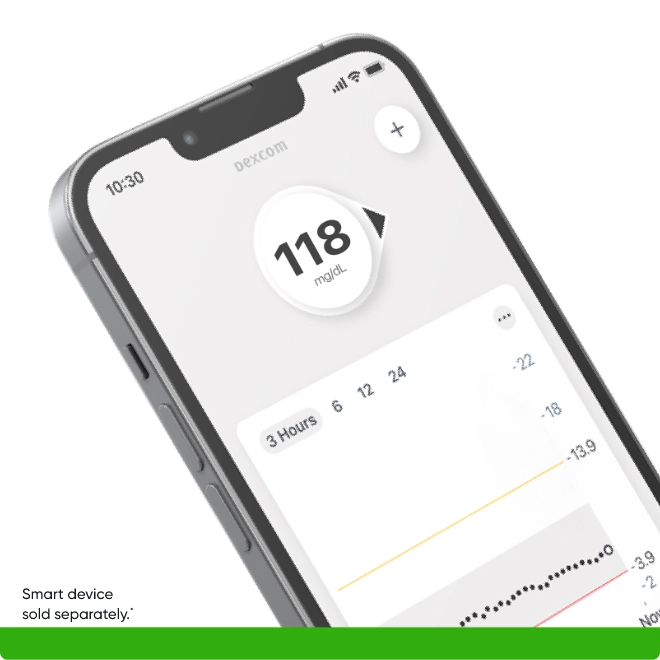 close up of phone app screen