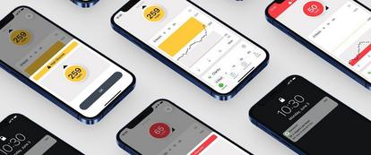 image of variety of smart phones showing different dexcom alerts