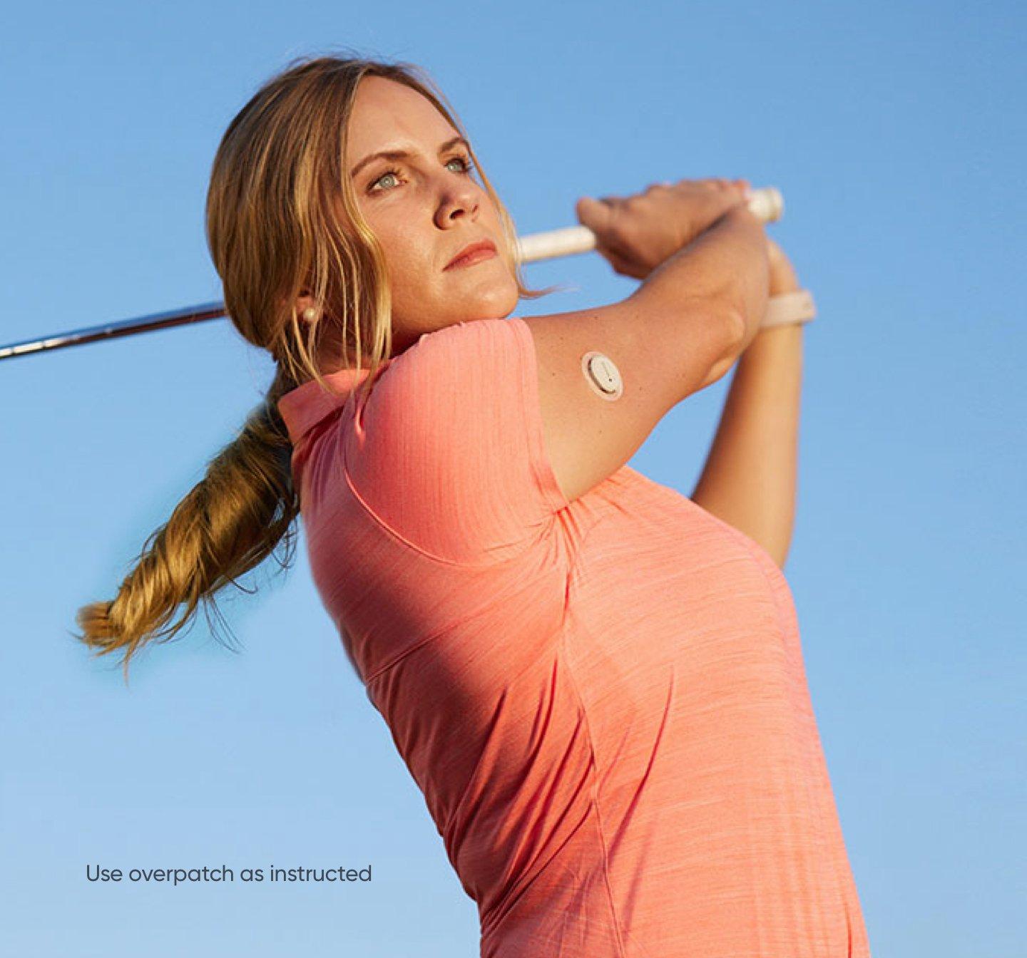 Dexcom Warrior playing golf