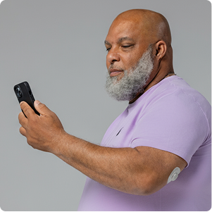 man looking at his phone