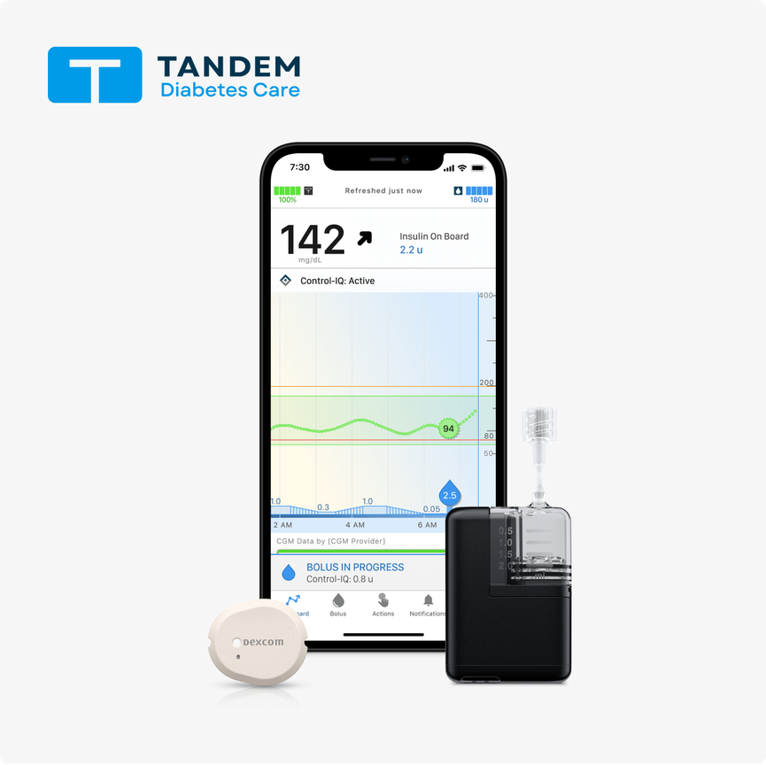The Tandem Mobi system with Dexcom G7