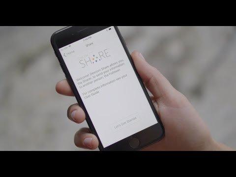 Video Image showing Dexcom Share within G6 App
