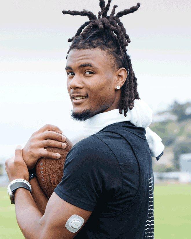 Man holding football