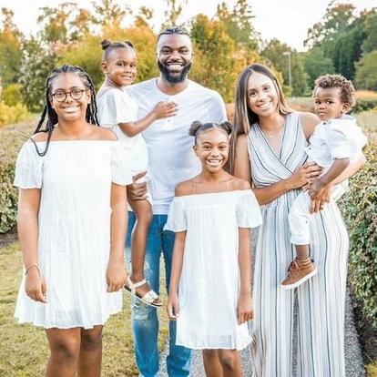 family smiling together