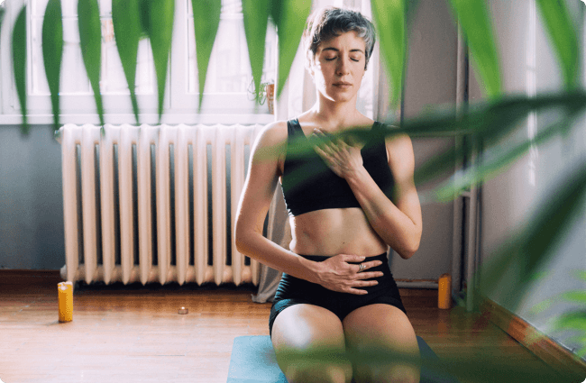Woman doing yoga