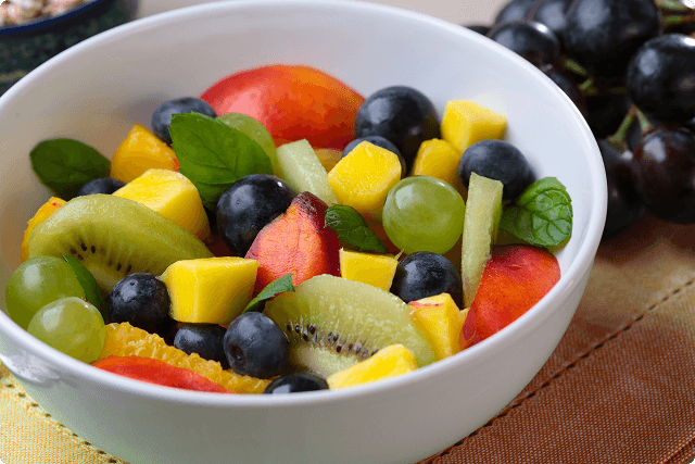 Bowl of assorted fruit