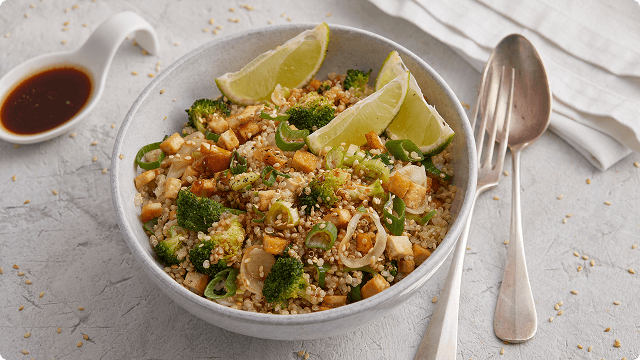 Quinoa salad with vegetables