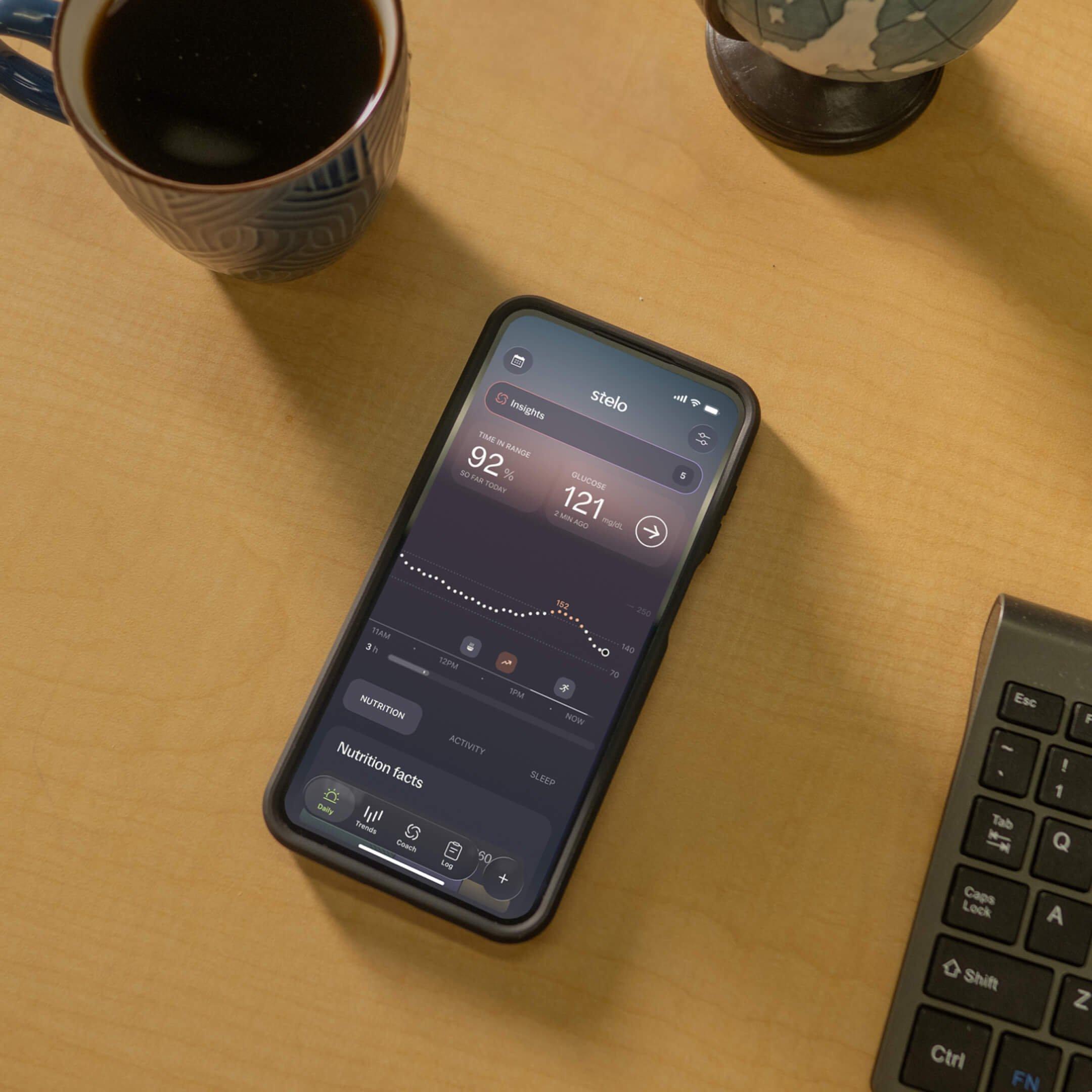 stelo app on smart device