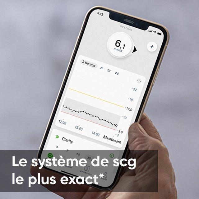 Screenshot of the Dexcom G7 Application