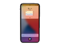 Image de Siri montrant votre taux de glucose