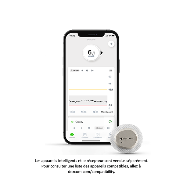 Dexcom G7 Sensor and compatible device