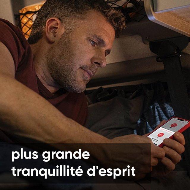 Camper receiving an Urgent Low Soon glucose warning.