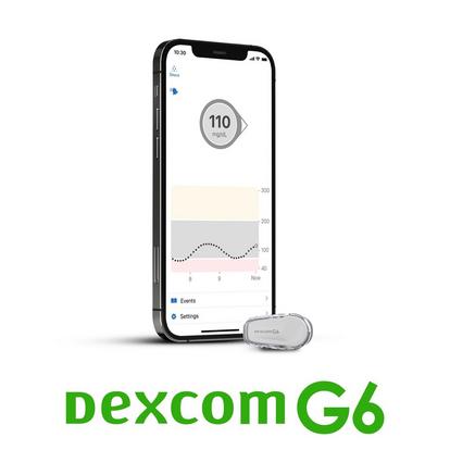 Sensor Dexcom G6 con aplicador Dexcom G6, receptor y aplicación para smartphone