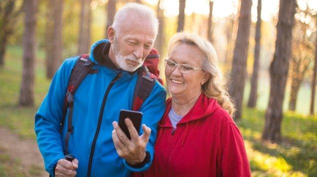 Dexcom G6 on the belly of woman