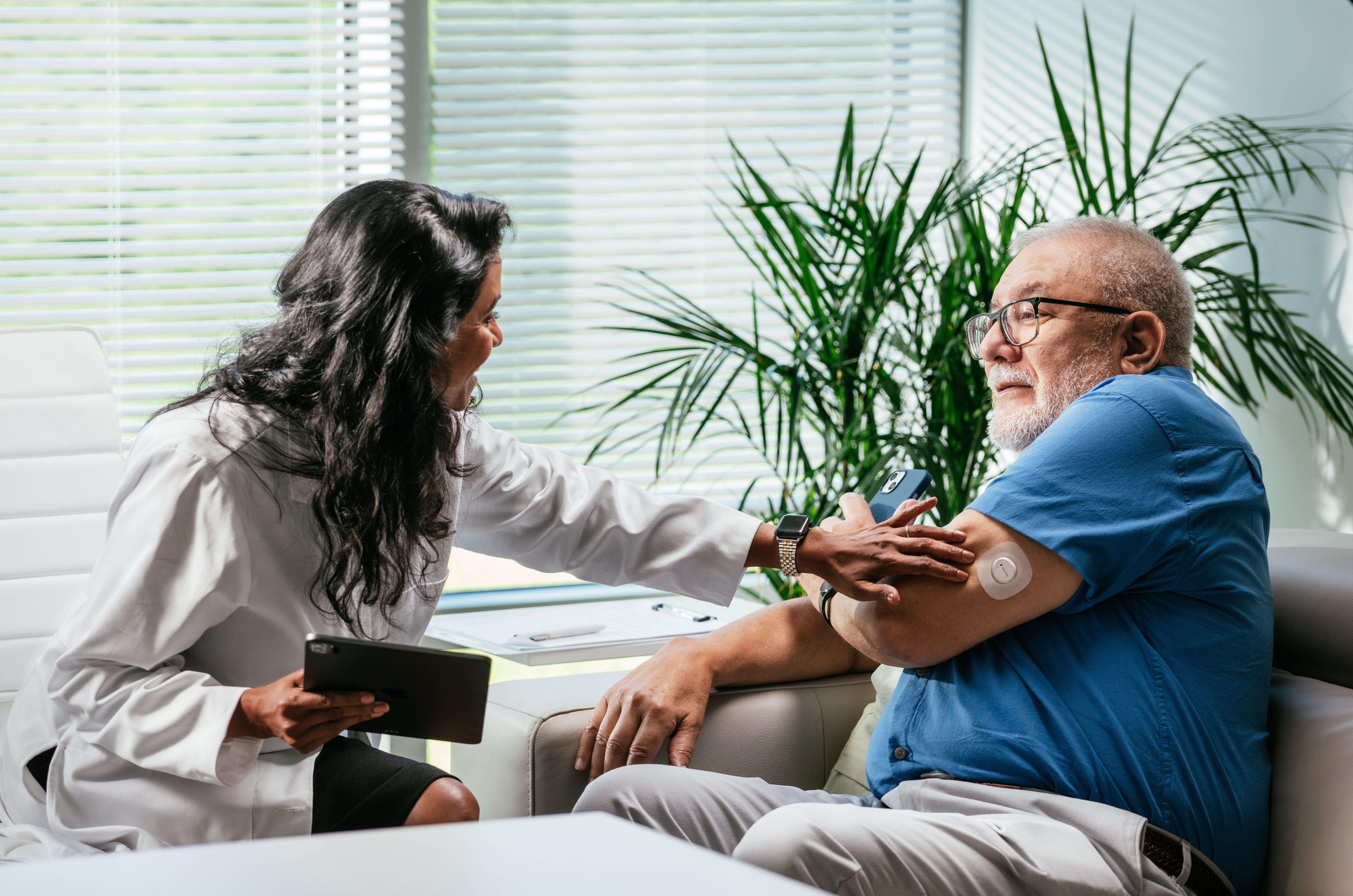 woman and doctor speaking