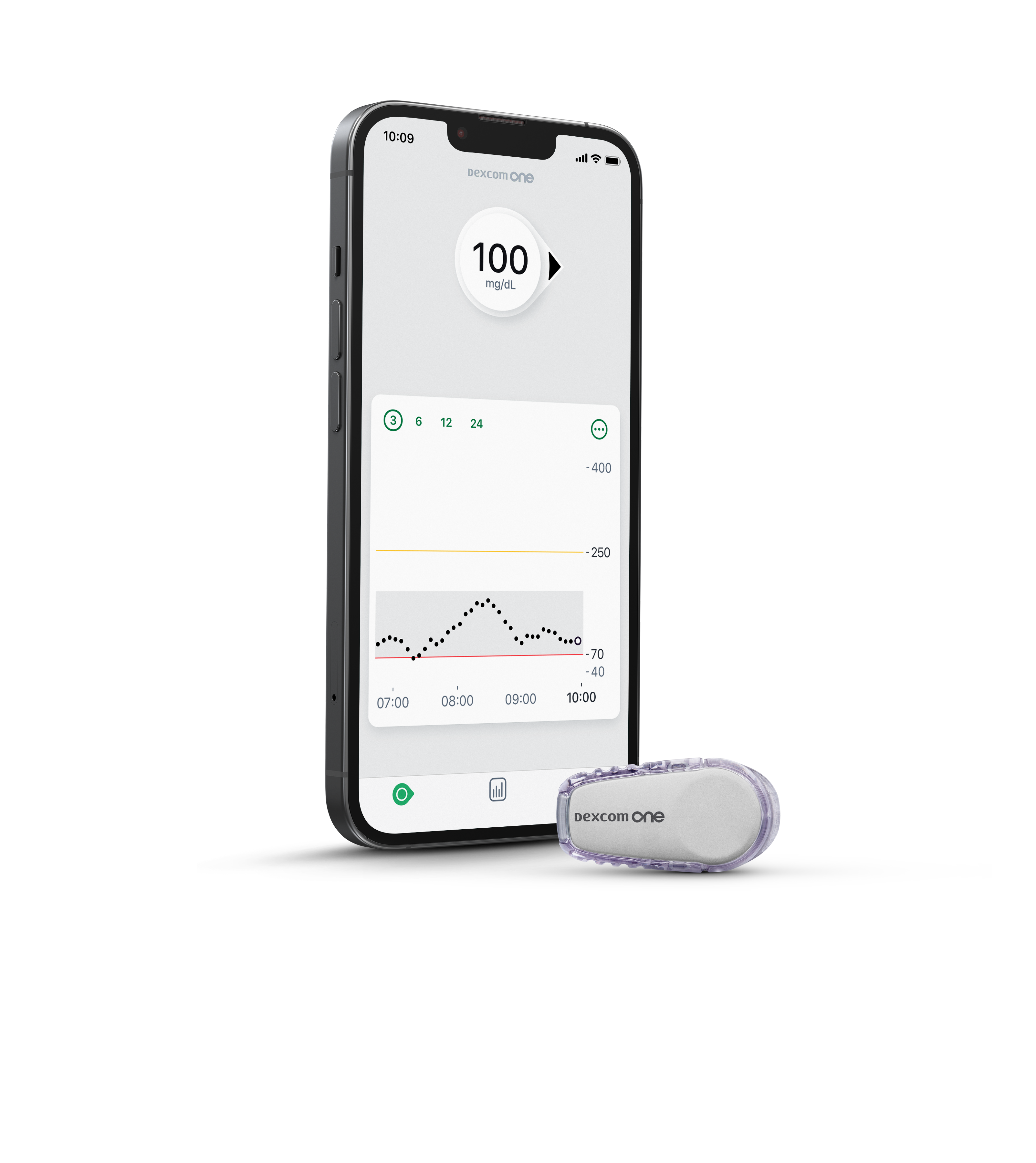 Dexcom ONE glucose monitor for type 1 or type 2 diabetes