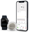 モバイルデバイス（携帯とApple Watch)とセンサーのイメージ