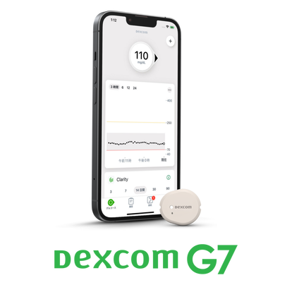 Dexcom One Plus Sensor and Phone