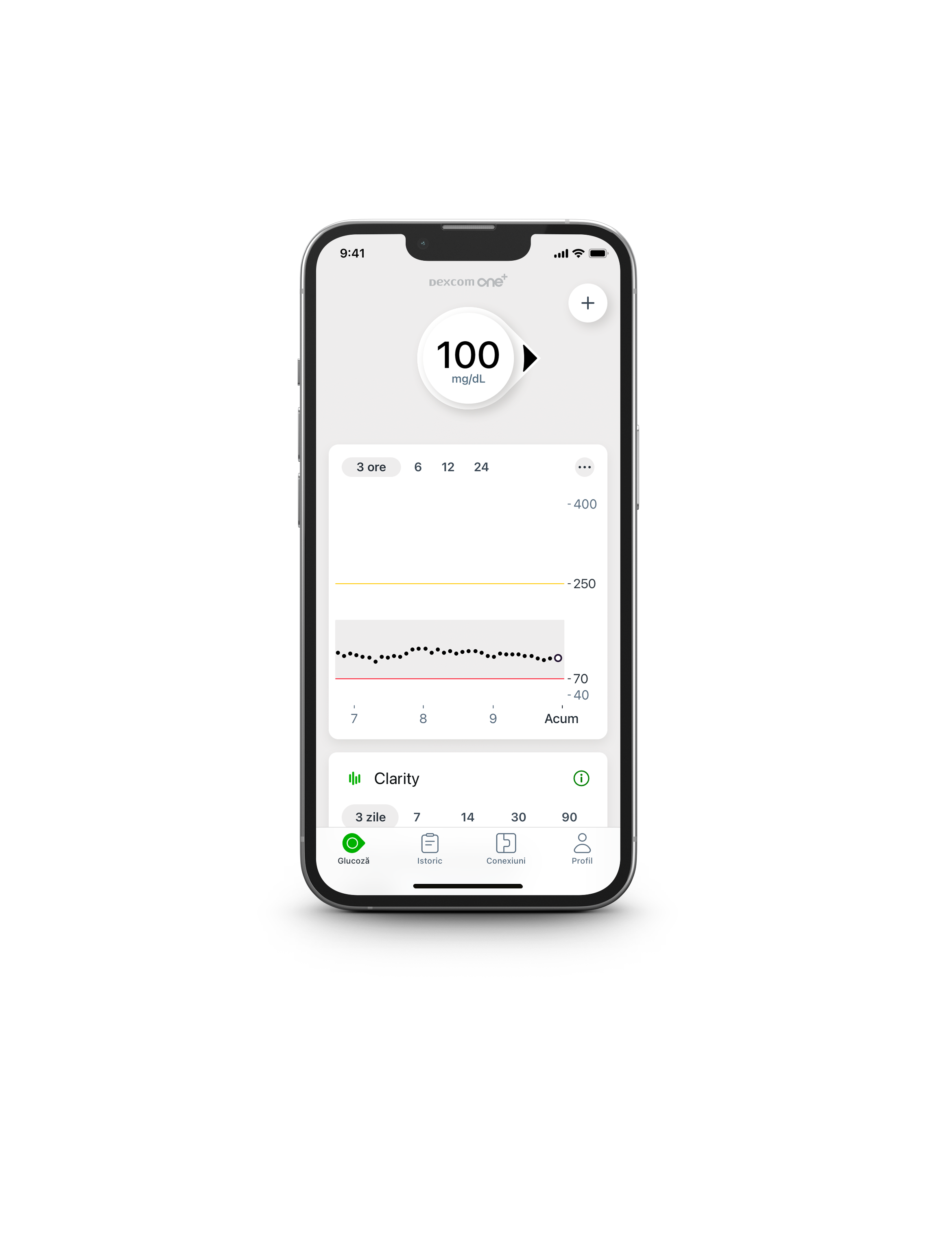 Αισθητήρας και smartphone Dexcom ONE+