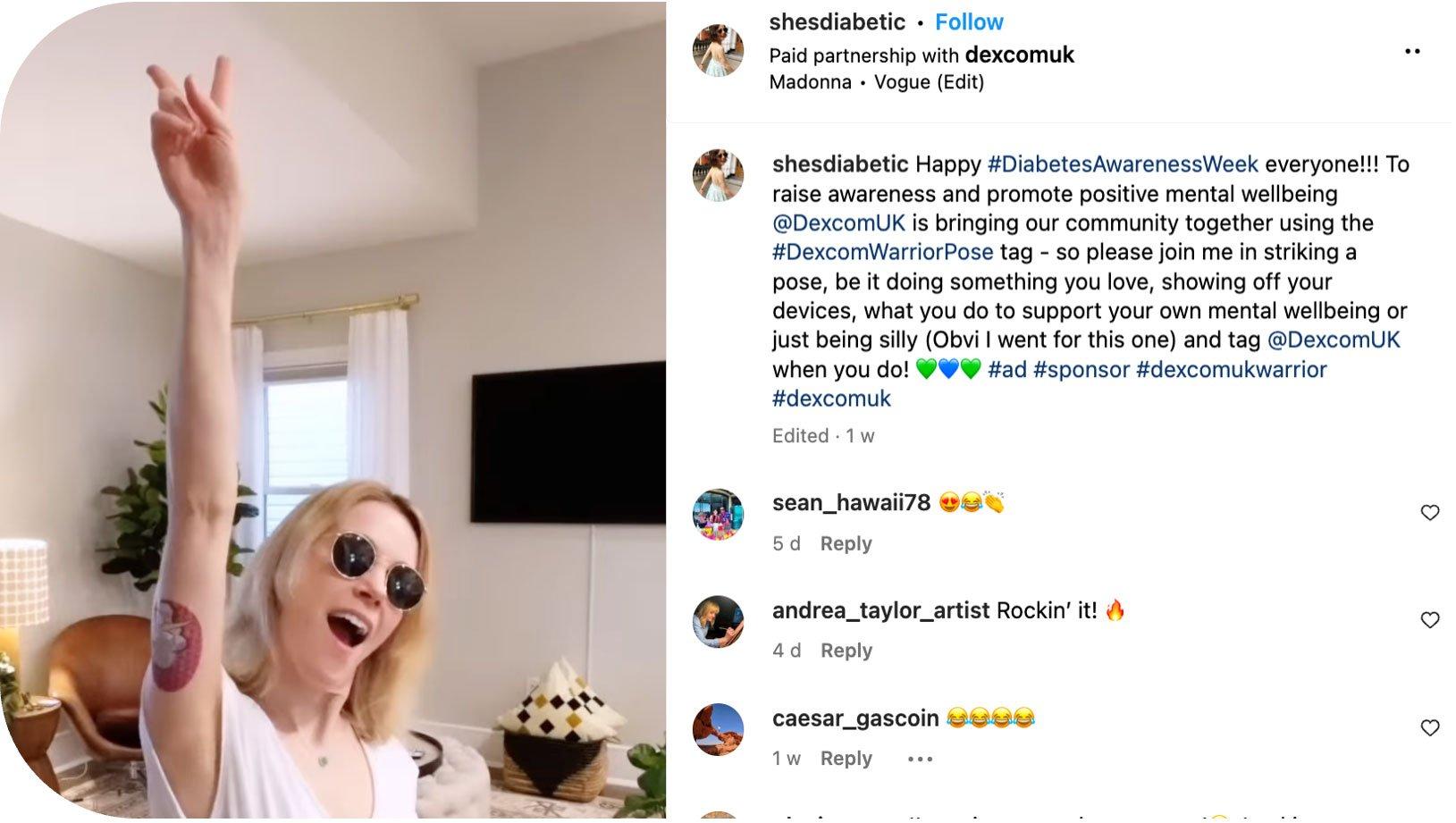 Diabetes Awareness Week 2023 - Dexcom social media