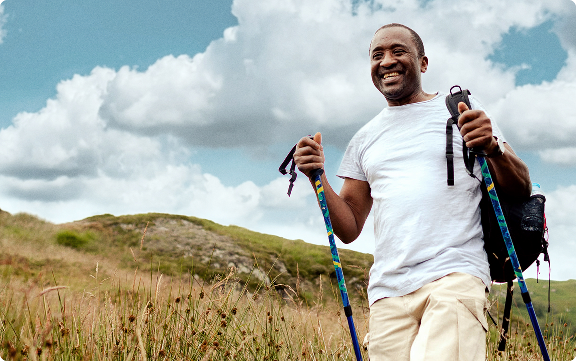 Man hiking 