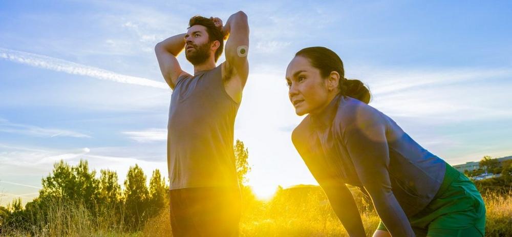 Man and woman outdoors