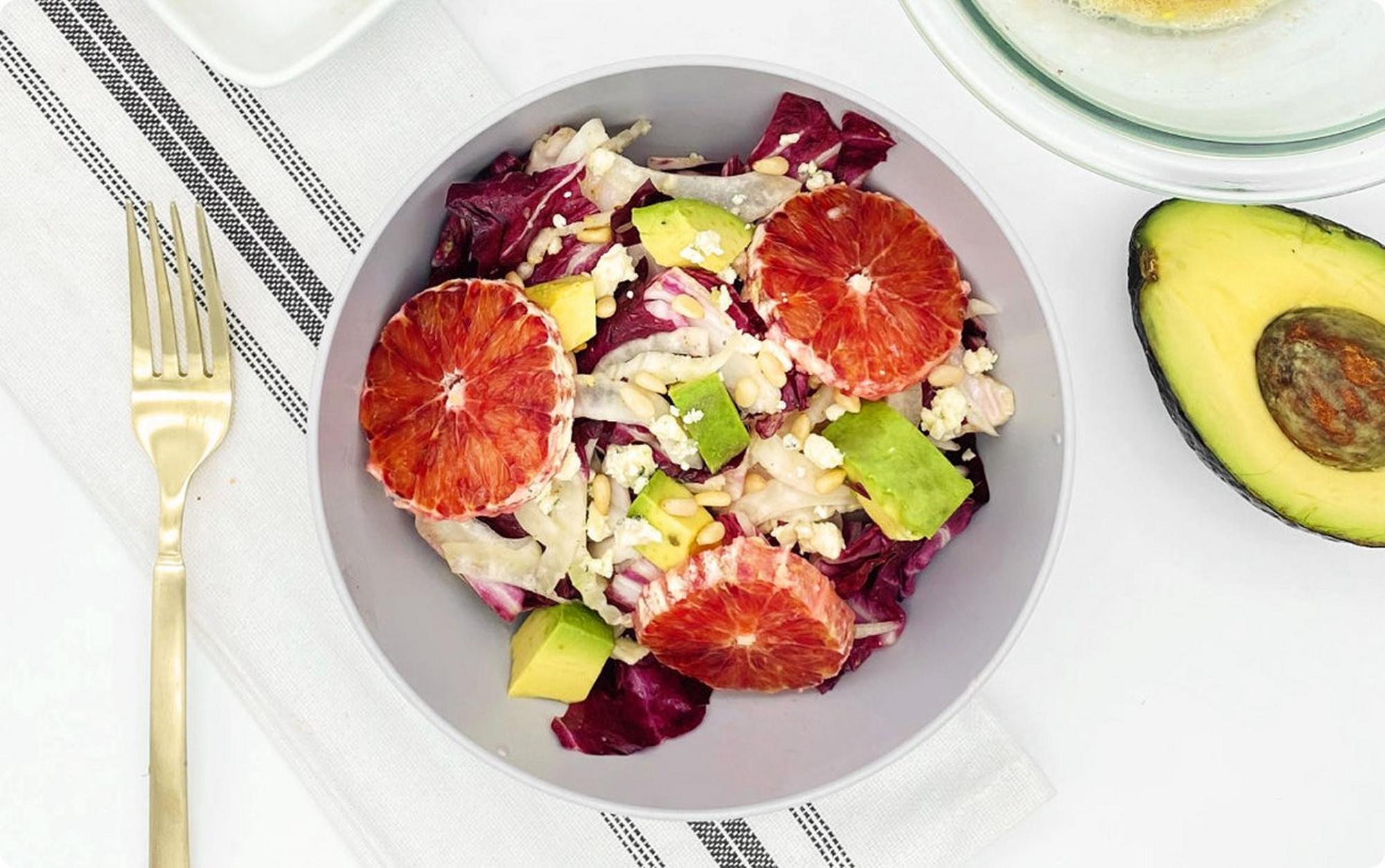 salad on table