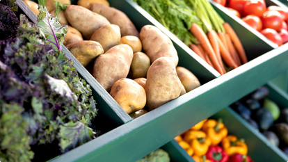 Display of vegetables
