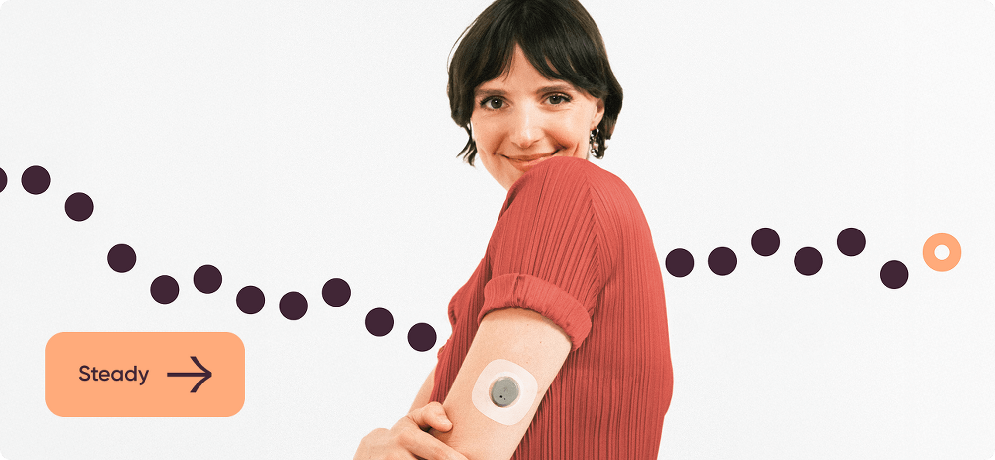 Jessie Inchauspé wearing the stelo sensor