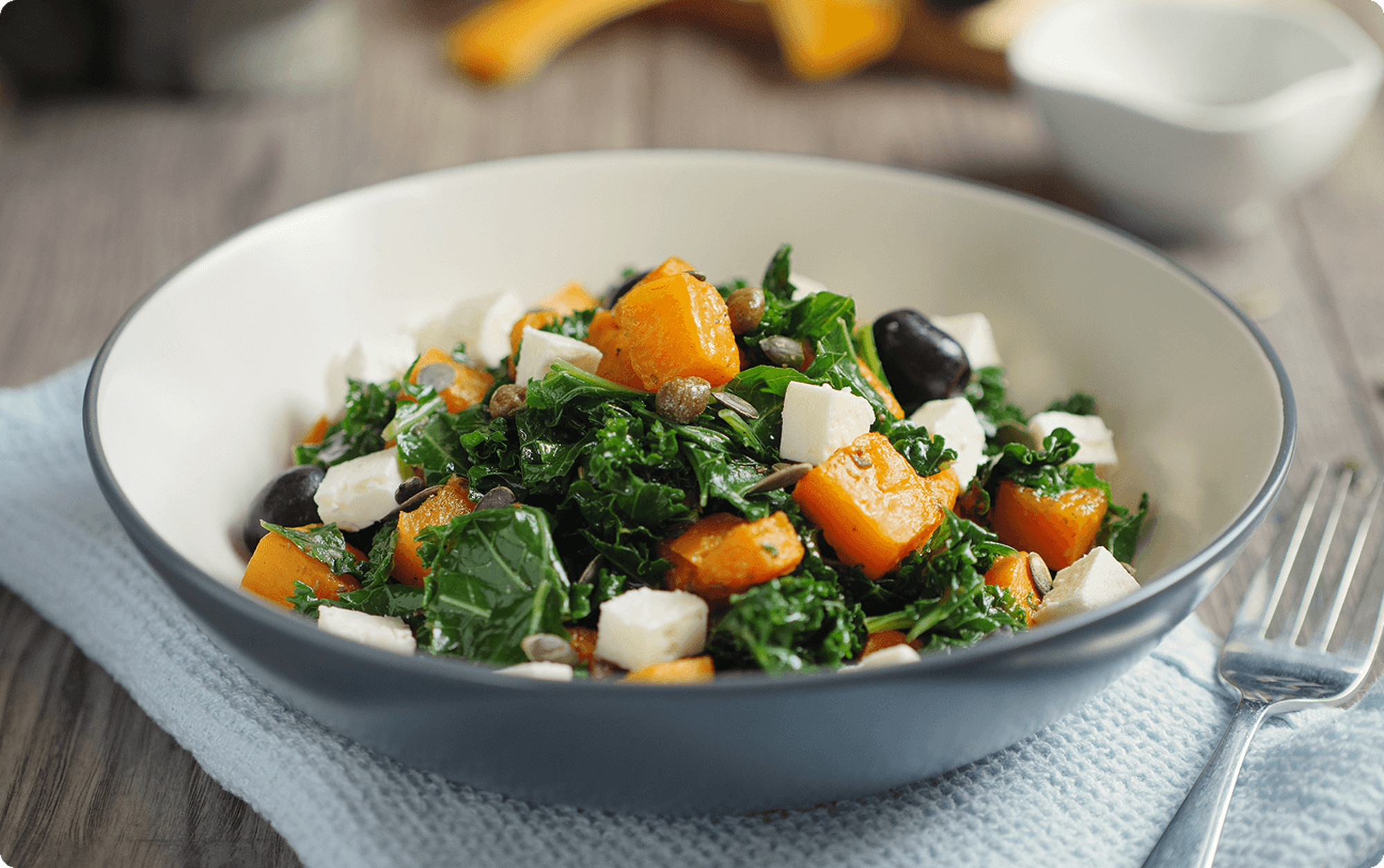 Butternut squash & walnut salad