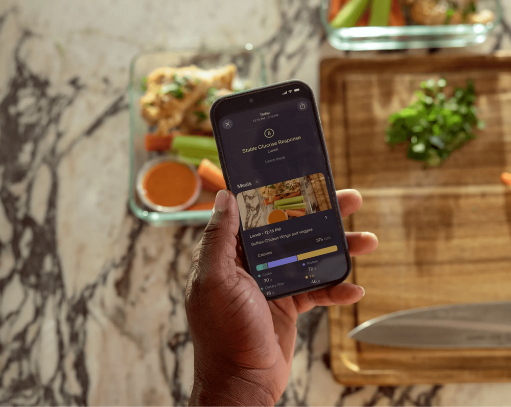 stelo glucose biosensor app food logging
