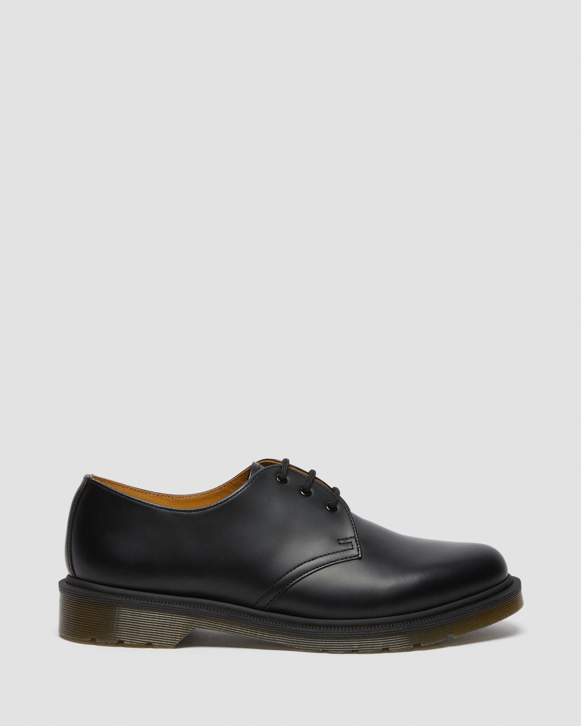 1461 Narrow Plain Welt Smooth Leather Oxford Shoes in Black