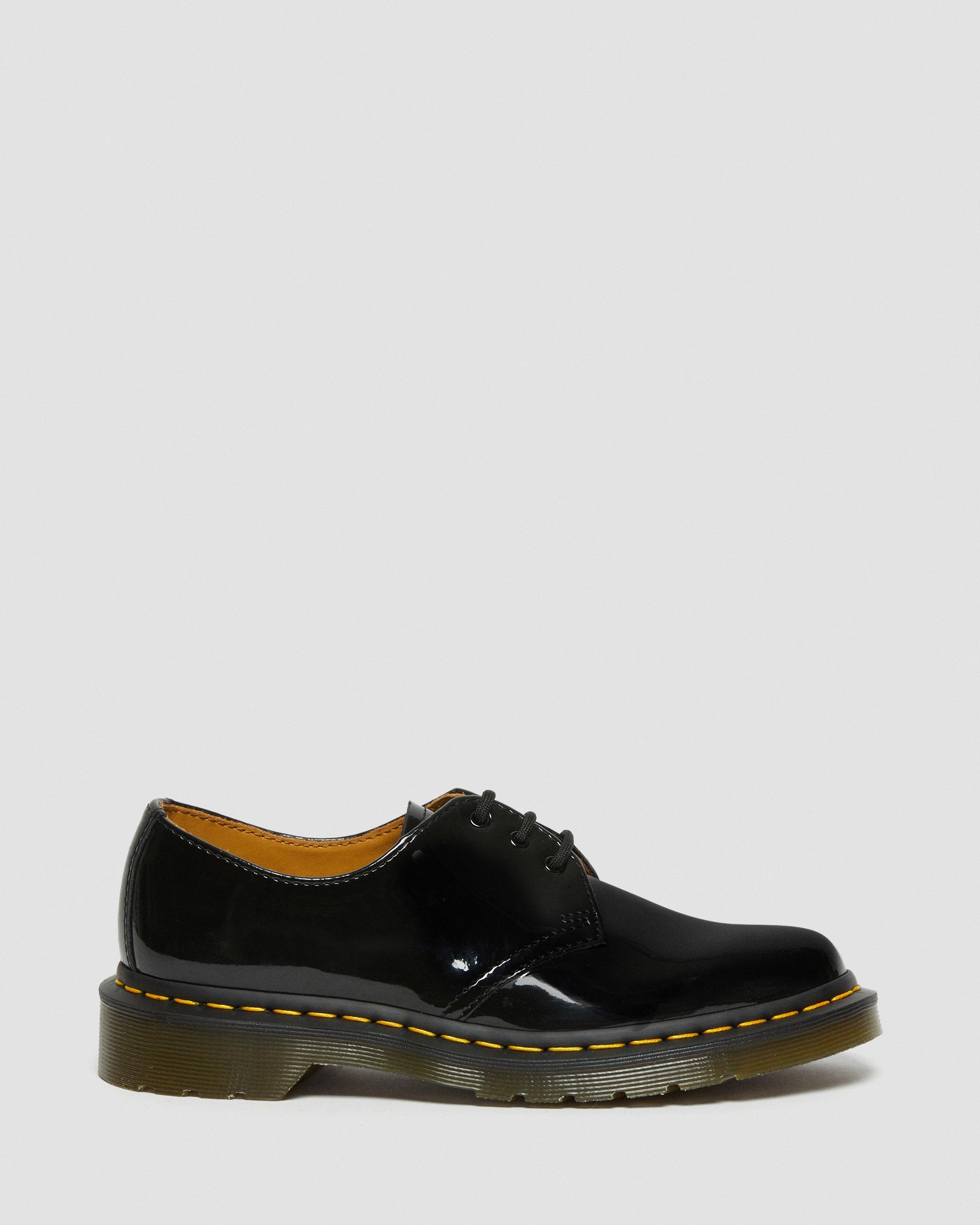 1461 Women's Patent Leather Oxford Shoes in Black