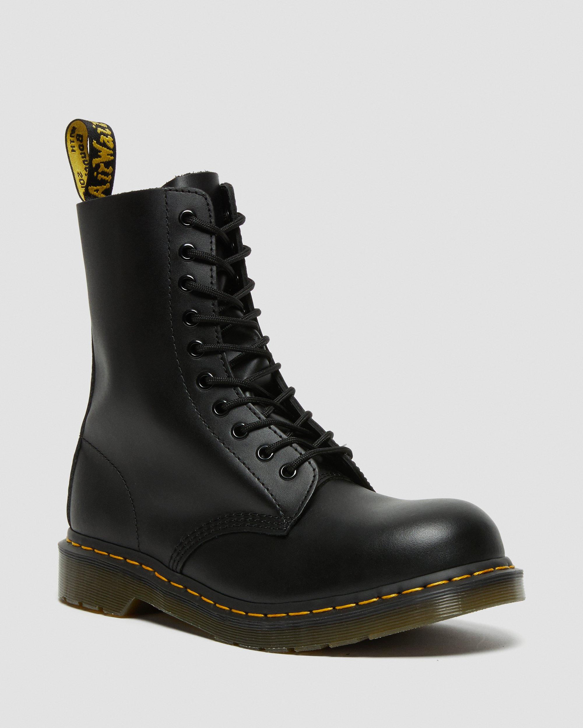 1919 Leather Mid Calf Boots in BLACK | Dr. Martens™