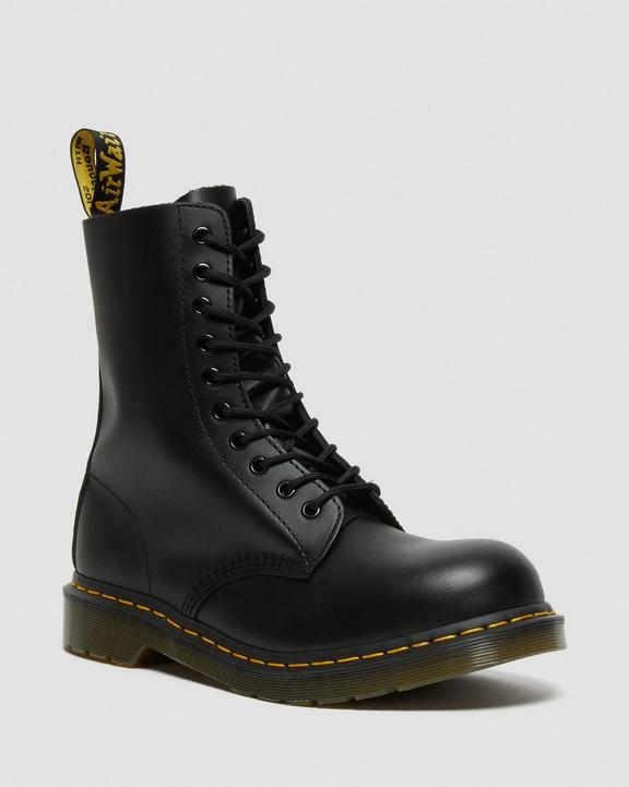 1919 Leather Mid Calf Boots in Black | Dr. Martens